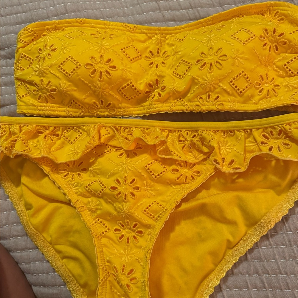 Kate Spade EUC bright yellow bikini